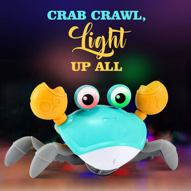 Electronic Musical Crawling Crab Baby Toy