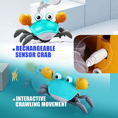 Electronic Musical Crawling Crab Baby Toy