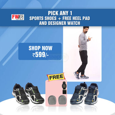 Pick Any 1 Sports Shoes With Free Heel Pads + Watch (SSC9)