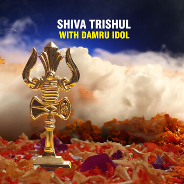 Shiva Trishul with Damru Idol (ST1)