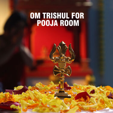 Shiva Trishul with Damru Idol (ST1)