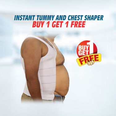 Instant Tummy And Chest Shaping Zipper Vest for Men (SV2)