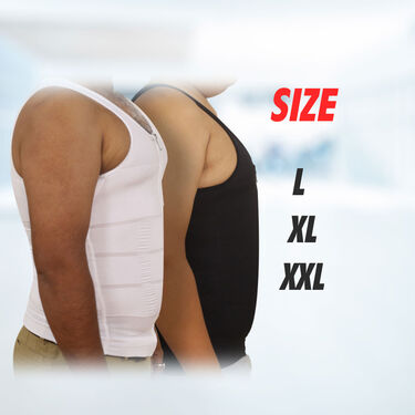 Instant Tummy And Chest Shaping Zipper Vest for Men (SV2)