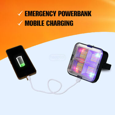 4 in 1 Solar Emergency Light And Powerbank (PB13)