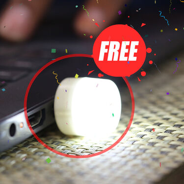 Tough Earbuds With Inbuilt RGB Lights And Power Bank with Free USB Light (TWS50)