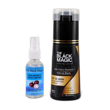 The Black Magic Hair Color Shampoo with Hair Energizing Scalp Serum