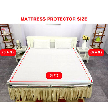 Double Bed Mattress Protector Sheet with 2 Pillow Protector