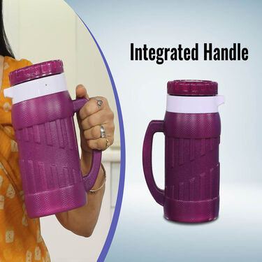 Steel Insulated Hot Flask + 4 Double Wall Cup