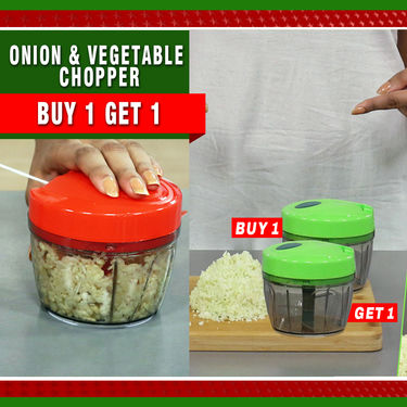 Onion & Vegetable Chopper - Buy 1 Get 1